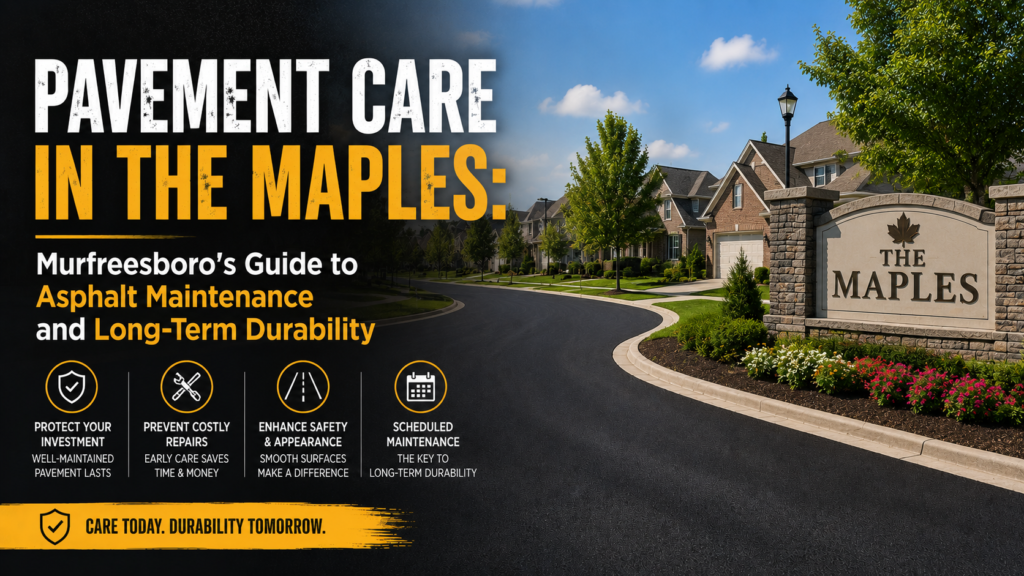 Pavement Care in The Maples: Murfreesboro's Guide to Asphalt Maintenance and Long-Term Durability